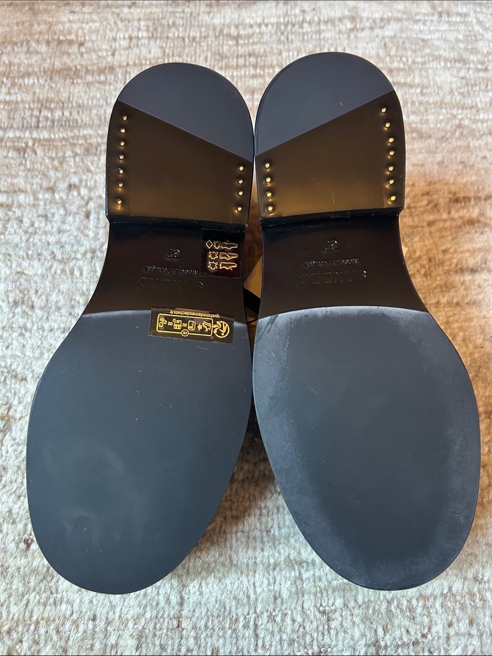 Sandro Multi-Buckle Mary Jane Loafers, Black, Wing Tip, Size 37FR, 7US MSRP $520 - Picture 9 of 11
